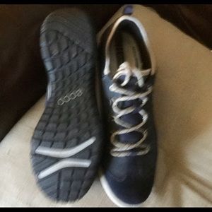 Ecco Lite Shoes 41 C Blue Suede Shoes